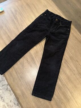 Janie and Jack Boy Black Corduroy Pants
